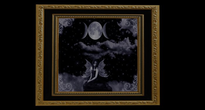 Goth Moon Girl (2 prims) BOXED