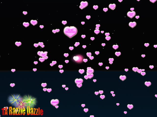 RD Multi Candy Heart Puff Ball 2012