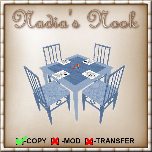 Kids Coloring Table & Chairs - Blue