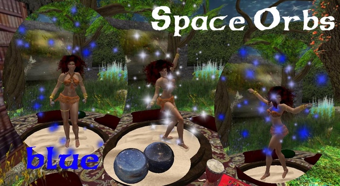 Space Orbs Blue