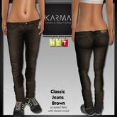 Karma - Classic Jeans Brown - F