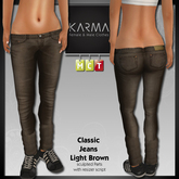 Karma - Classic Jeans Light Brown - F