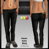 Karma - Classic Jeans Black - F
