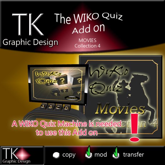 WIKO Multiple choice QUIZ with mega functions - QUIZ ADDON: MOVIES Collection 4