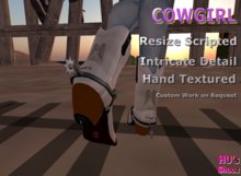 Hu'sShoozCowgirl Li'lAngel White