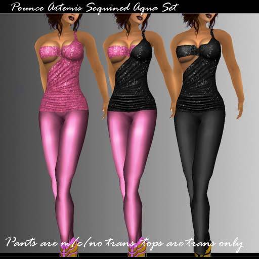 *P* Pounce Artemis Sequined Pink Set