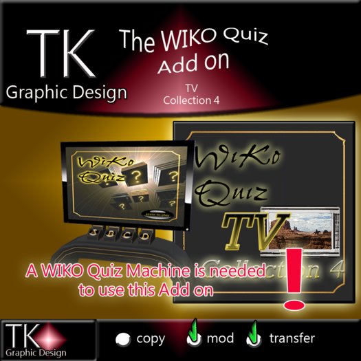WIKO Multiple choice QUIZ with mega functions - QUIZ ADDON: TV Collection 4