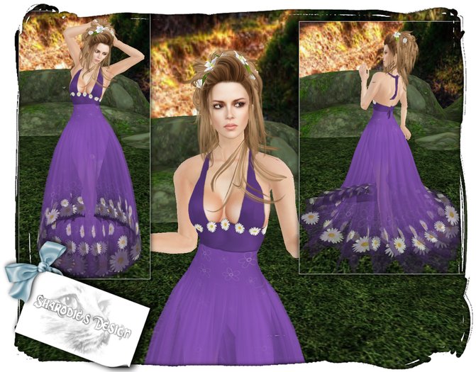 ~*~Shar's Gowns~*~Demi violet daisy