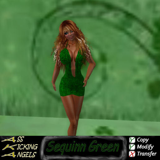 *Promo AKA Sequin Green Dress Ad