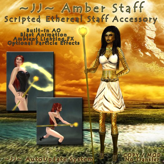 ~JJ~ Amber Staff