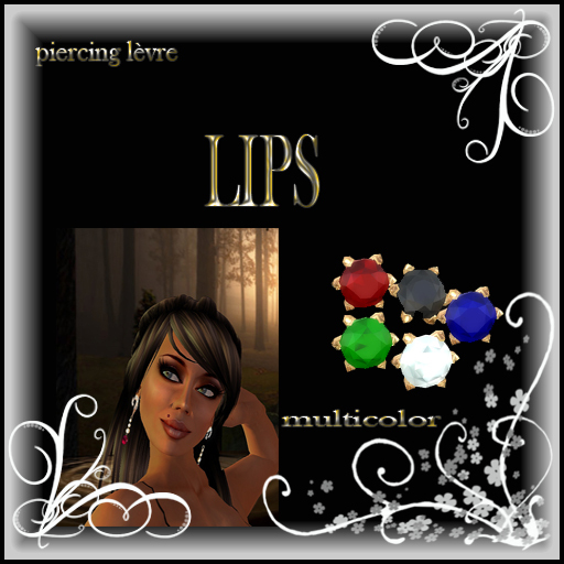 Piercing levres muticolor 