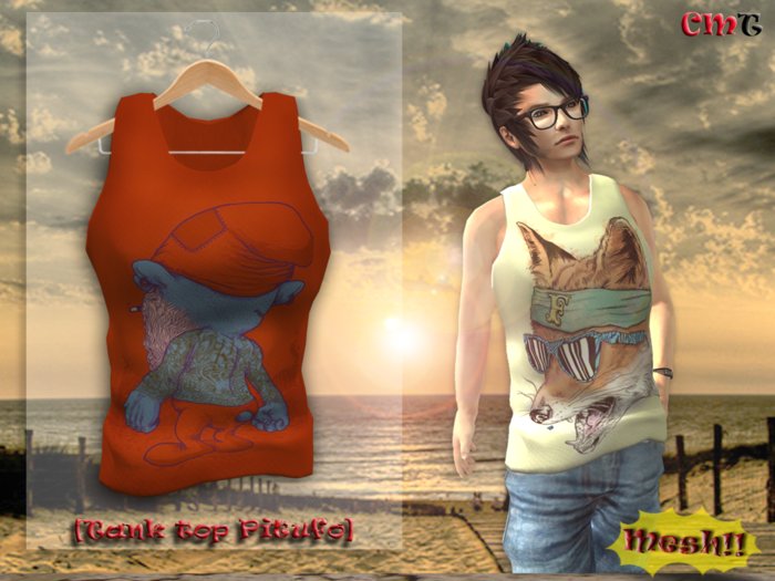 .::[NerdMonkey*Clothes]*[ Tank top Pitufo]