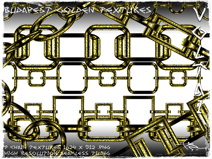 Voltai Budapest Gold Textures - Chain textures