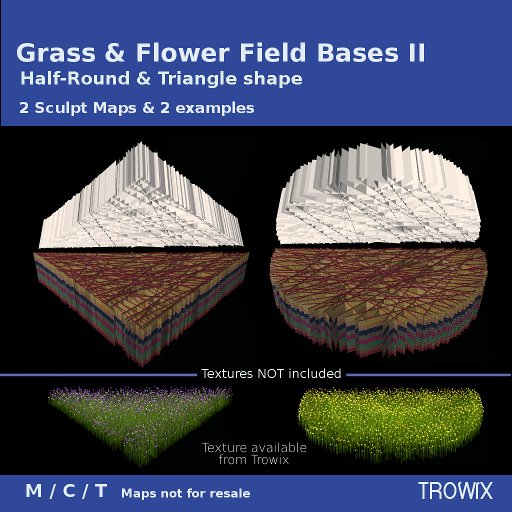 Trowix - Grass & Flower Field II Sculpt Maps