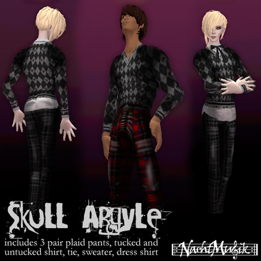 nM Skull Argyle 