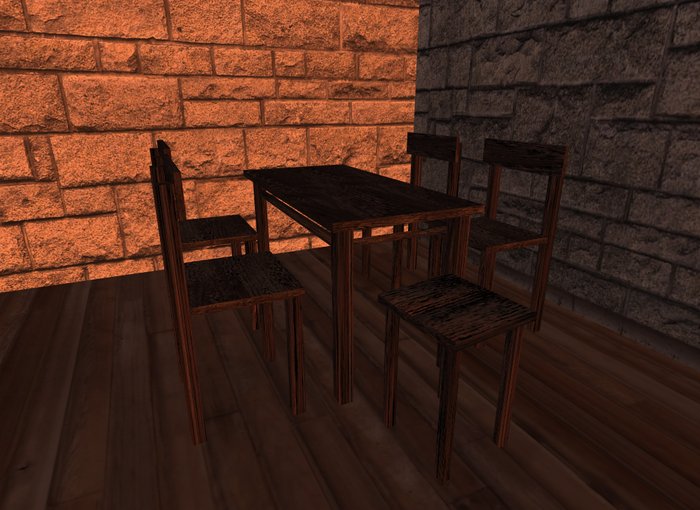 Table-4 Chairs-1 Stool_fP