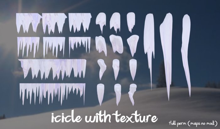 *Diesel Magic* icicle maps with texture