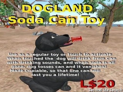 Sodapop Can Interactive Dog Toy(touch)