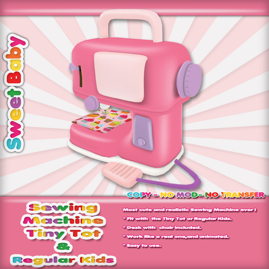 Sweet Baby - Sewing Machine - Pink
