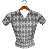 nM Black Argyle VNeck TShirt
