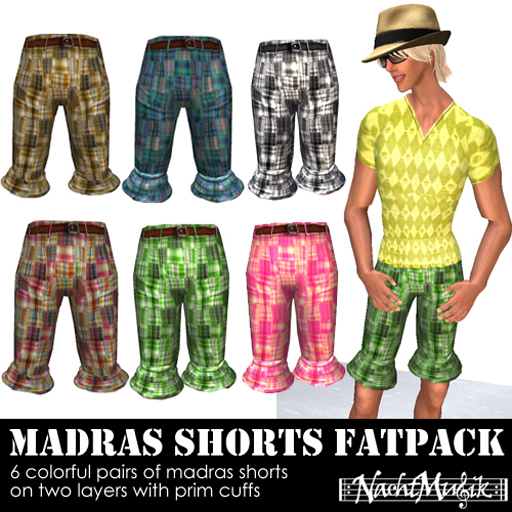 nM Madras Shorts Fatpack