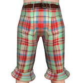 nM Aqua Pink Plaid Shorts