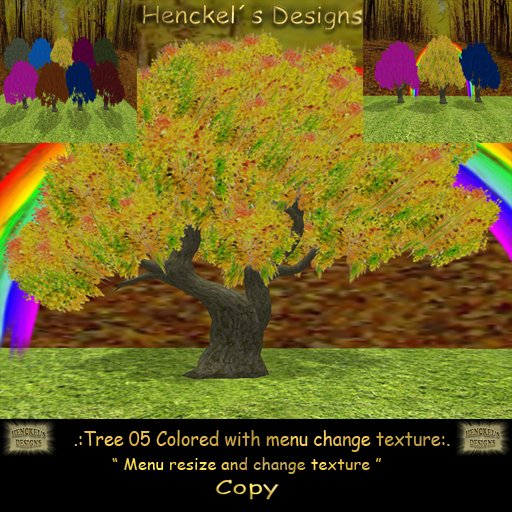 .:Tree 05 Colored Leafs with menu change texture:.
