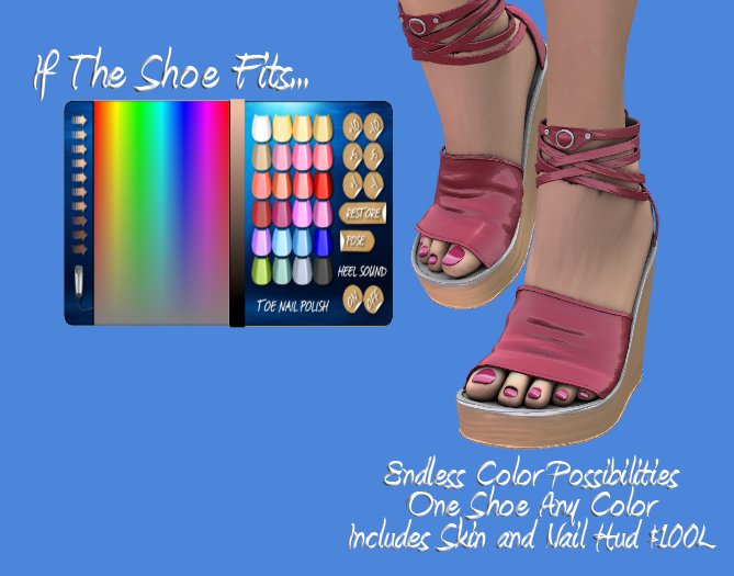 TSYI! Wedge Wood Shoe Color Change