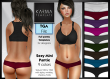 Karma Template - Tga - Sexy Mini Panties - 9 Colors