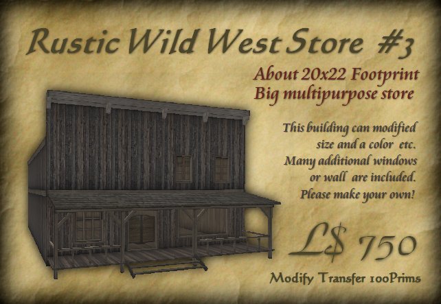 Rustic Wild West Store  #3