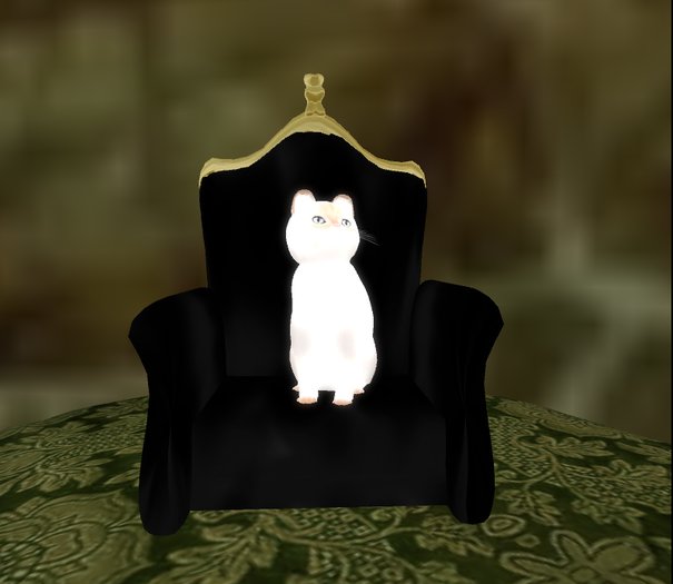 nM Onyx Fancy Pet Throne 6 prims 10 L