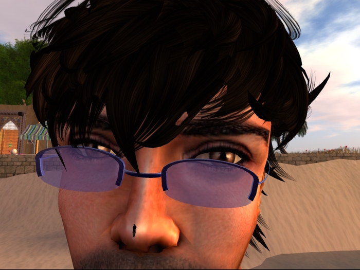 Glasses blue