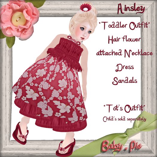 *Baby Pie*  Toddler's / Tiny Tot Summer Sundress / Beach Dress Complete Outfit! New Release Summer 2012! Sun Dress