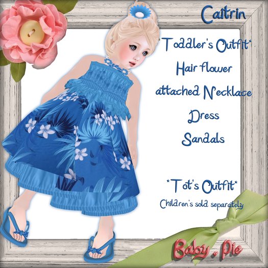 *Baby Pie* Toddler's / Tiny Tot Summer Sundress / Beach Dress Complete Outfit! New Release Summer 2012! Sun Dress