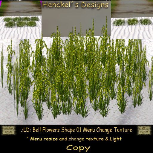 .:LD:Bell Flowers Yellow Shape 01 Menu Change Texture