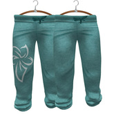 LaRosa MESH Capri Pants Cyan