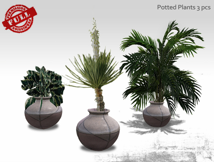 Full Perm Office Interior Plants Set V.2 