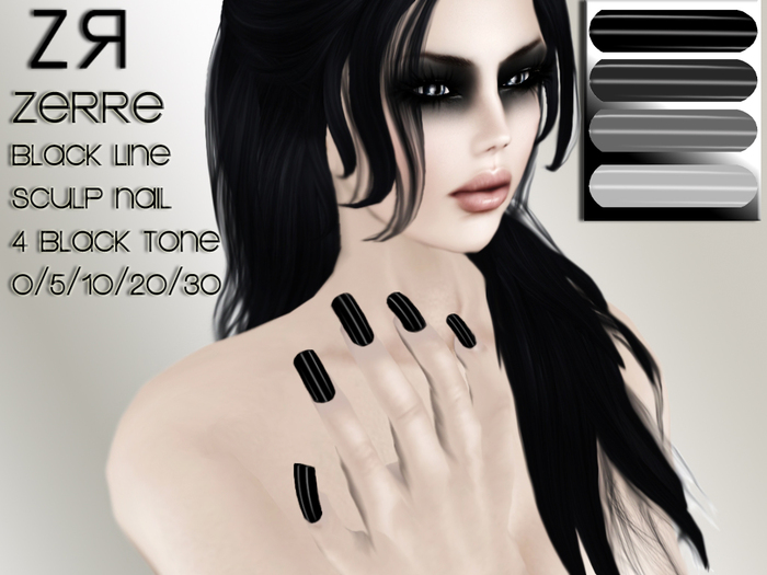.::ZR - ZeRRe BLACK LINE sculp nail ::.