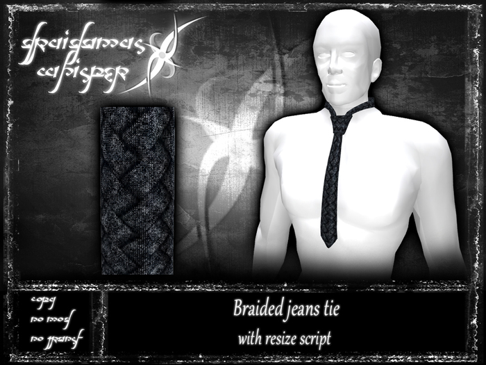 Braided jeans tie