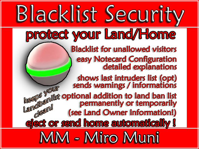 SECURITY: Blacklist