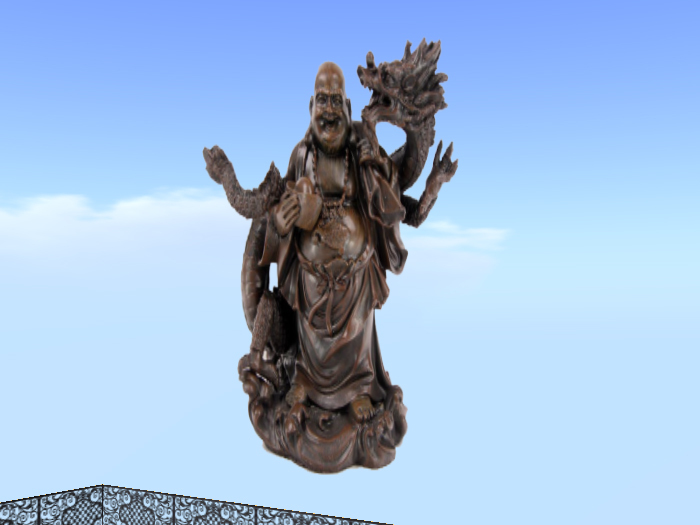 buddha with dragon