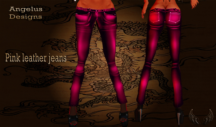 Dollarbie pink leather pants