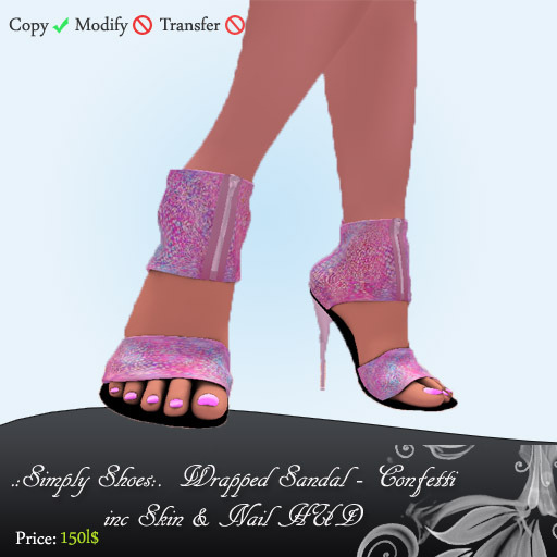 ::SSS:: Wrapped Heel - Confetti
