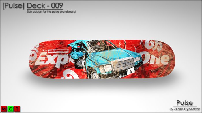 [Pu!se] Skateboard Deck Model - 009