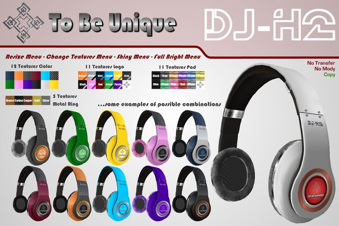 To Be Unique - DJ-H2 * DJ Headphones (BOX)