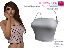 FULL PERM CLASSIC Ladies Nightwear Sphagetti Straps Camisole Crop Top