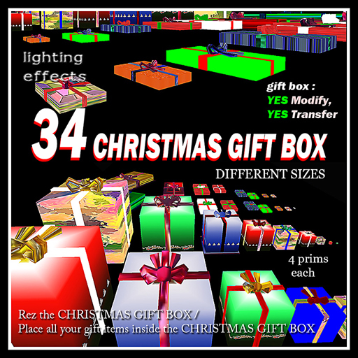 34 CHRISTMAS GIFT BOX  - by Vircha kerouac