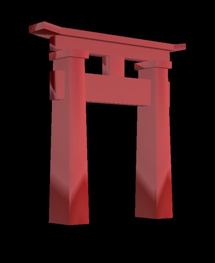 Asian Gate 1 prim by Q