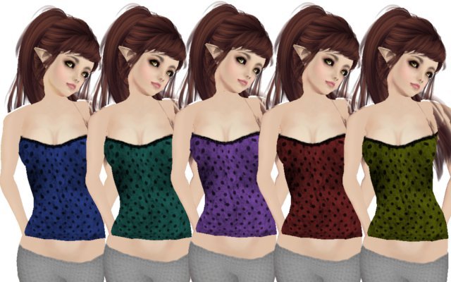 Petite Boadicea Polka Dots Tops