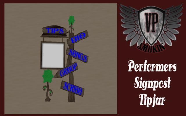 Performers Signpost Tipjar
